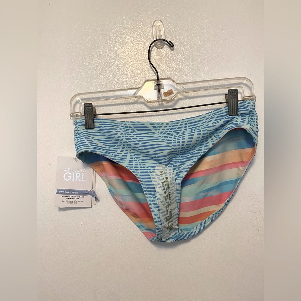 NWT Athleta Girls Reversible Swim Bottom
